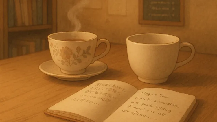 ☕ 混ざらないまま、ひとつの灯りに──Lingua Teaと、SNSのバイリンガル発信