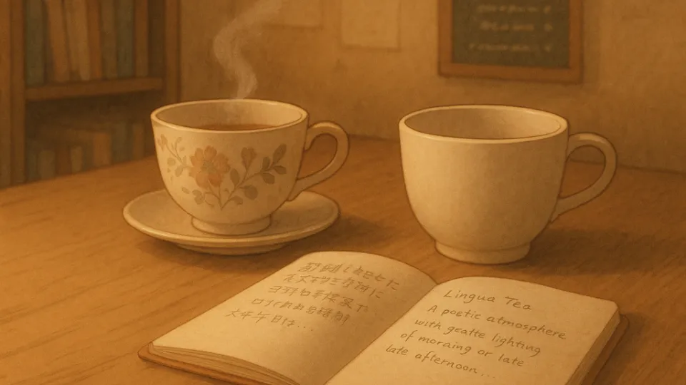 ☕ 混ざらないまま、ひとつの灯りに──Lingua Teaと、SNSのバイリンガル発信